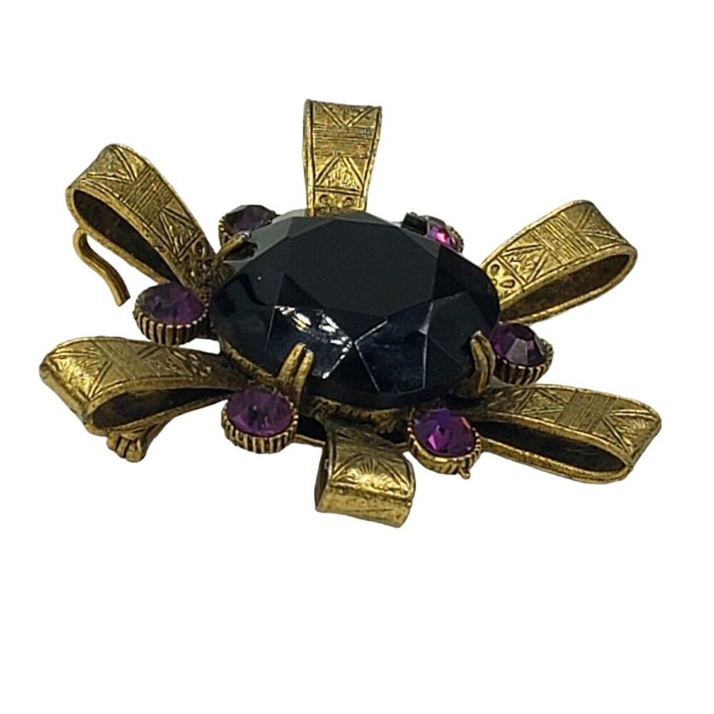 Capri Egyptian Revival Brooch Signed Vintage - Picture 9 of 12